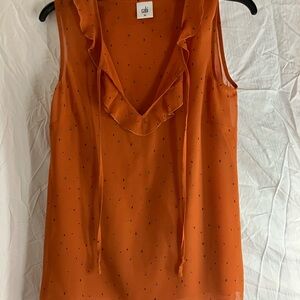 CAbi Women's Rust Sleeveless Blouse